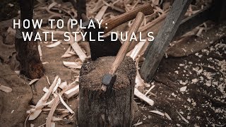 How to Play World Axe Throwing League Duals Axe Throwing Game [upl. by Gable]