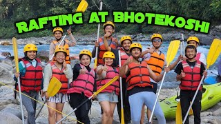 Rafting in Nepal  Bhotekoshi  Sukute Beach Resort  Ravi Ramita [upl. by Trimble903]