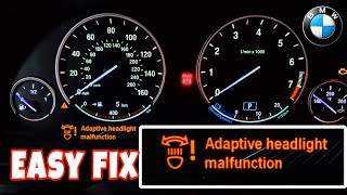 BMW Adaptive headlight malfunction easy fix [upl. by Suchta]