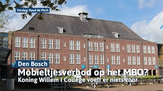 Koning Willem I College voelt niks voor mobieltjesverbod in de klas op mbo I Dtv Nieuws [upl. by Ingar494]