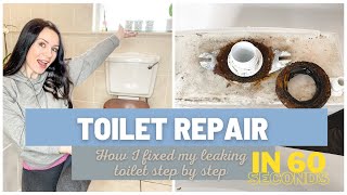 How to Fix a Leaking Toilet  How to fix a leaking closed couple cistern toilet  Home DIY  SHORTS [upl. by Pryce138]