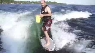 Hadi Partovis icebucket challenge while surfing [upl. by Pavyer]