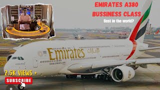 Luxury in the Sky Emirates A380 Business Class from Sydney to Dubai Hindi Vlog [upl. by Suedaht533]