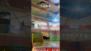 Trampoline jump trampoline jump scared fun [upl. by Ylenaj]