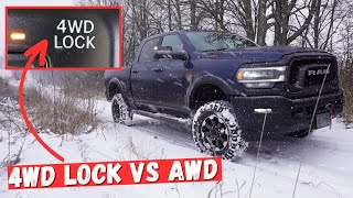 RAM 4WD Lock vs AWD Heavy Duty Mechanic Explains  What is the Difference [upl. by Aspa]