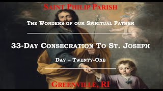 33Day Consecration to St Joseph  Day 21 [upl. by Fayette166]