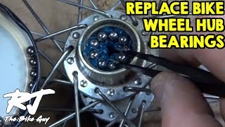 How To Replace Bike Wheel Hub Bearings [upl. by Karla413]