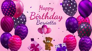 Happy Birthday Bernetta  Bernetta Happy Birthday Song [upl. by Llerrem]