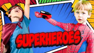 Adam’s Adorable Adventure as a Superhero He Saves the Day superhero spiderman superpowers [upl. by Cohbert300]