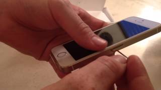 How to insert Sim Card in iPhone 5S iPhone 5C iPhone 5 [upl. by Sidnak386]