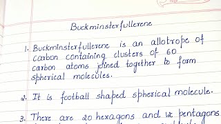 Buckminsterfullerene  8 lines on Buckminsterfullerene 8 Points on Buckminsterfulleren [upl. by Eshelman]