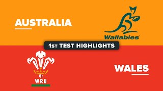 HIGHLIGHTS  AUSTRALIA v WALES  July Internationals 2024  First Test [upl. by Dam]