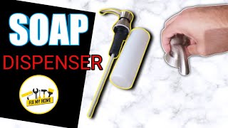 How to install a kitchen soap dispenser on the countertop [upl. by Stefania]