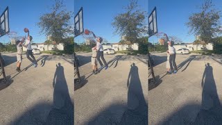 Lil Pump Really Posterized His Friend In Backyard [upl. by Einnal455]