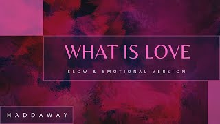 Haddaway  What Is Love l  Slow amp Emotional Version [upl. by Aeresed376]