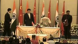 IndiaChina ink bilateral agreements  PMO [upl. by Kiele128]