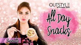 Health amp Fitness  Snacks For The Day  Nadia khans Quick And Healthy Snack ideas  OutStylecom [upl. by Ennaid248]