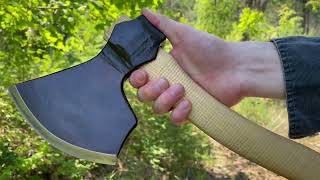 S Djarv Viking Axe Large 33lb Close up by wwwbushcraftcanadacom [upl. by Nodarb]