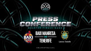 BAXI Manresa v Lenovo Tenerife  Press Conference  Basketball Champions League 202223 [upl. by Sadie]