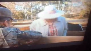 A Madea Christmas Madea falls in bull funny scene [upl. by Aerdnaid]