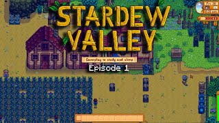 1 Hour of Stardew Valley Gameplay to Fall Asleep to  Episode 1 [upl. by Zingg655]