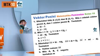 Vektor Posisi Matematika Peminatan kelas 10 [upl. by Llehsal]