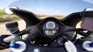 Suzuki SV 1000 S K3 Acceleration amp TopSpeed [upl. by Anirdnaxela]