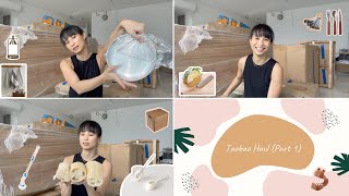 UNBOXING TAOBAO HAUL 2021 🎁 First home starter pack 😍💖  Home and kitchen items [upl. by Akihsar]