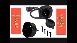 Trailer 110v Power Inlet Plug  ALLISON CUSTOMS [upl. by Janeta205]