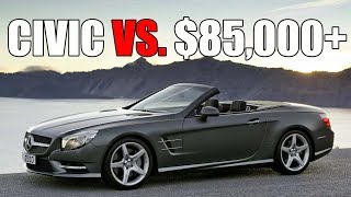 Civic Si Supercharged Vs Mercedes SL400 [upl. by Tybi757]