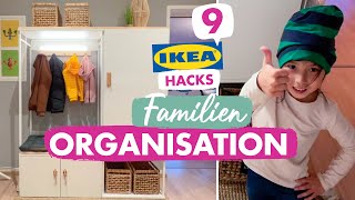 9 IKEA Hacks  Familienleben organisieren  Tipps amp Tricks  Familiengarderobe DIY  mamiblock [upl. by Chantalle684]