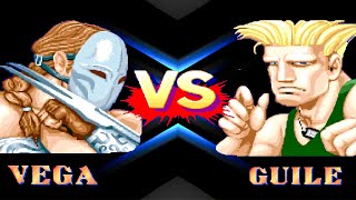 🥷Vega Vs Guile Online  Street Fighter 2 Champion Edition showgamesx [upl. by Sissy642]