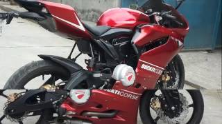 Bajaj Pulsar 135 ls Modified Ducati corse [upl. by Frulla145]