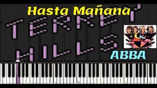 Hasta Mañana  ABBA  Piano Tutorial [upl. by Parke]