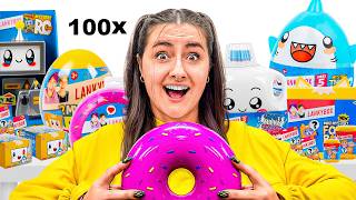 Unboxing 100 MYSTERY LANKY BOX TOYS😱 rare finds [upl. by Bordy]