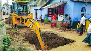 JCB 3dx Eco Expert  JCB  Digging Trench  Backhoes [upl. by Ynnavoj]