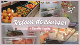 🛒 RETOUR DE COURSES  RECETTE FACILE ET RAPIDE ✨ [upl. by Abran793]