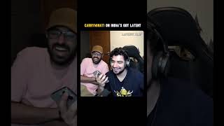 CarryMinati on Indias got latent indiasgotlatent samayraina shortvideo shorts viralvideo [upl. by Maclay]