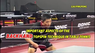 DO THIS WHEN USING THE BACKHAND TOPSPIN TECHNIQUE IN TABLE TENNIS backhand tabletennistechnique [upl. by Masuh]