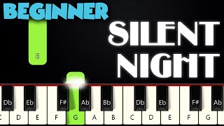 Silent Night  BEGINNER PIANO TUTORIAL  SHEET MUSIC by Betacustic [upl. by Necyla263]