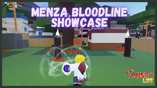 Max Level Menza Bloodline Showcase  Shindo life 2022 [upl. by Marquardt]