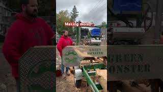 Making more cherry 🍒 and money from firewood logs with the sawmill [upl. by Ydahs]