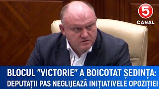 Blocul Victorie a boicotat ședința Deputații PAS neglijează inițiativele opoziției [upl. by Juana]