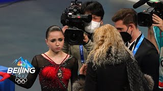 Behind the scenes of Shcherbakova Trusova Valievas free skate  Winter Olympics 2022  NBC Sports [upl. by Wilfrid]