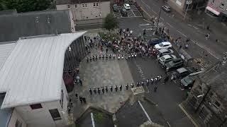 Pipe Band at Inverkeithing Lammas Fair Races [upl. by Vilma]