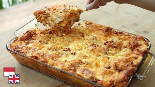 Resep LASAGNA CLASSIC Mudah amp Pakai Bahan Di Rumah [upl. by Atimed]