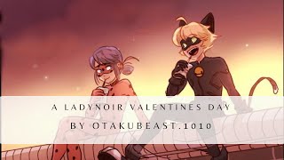 A Ladynoir Valentines Day  Miraculous Ladybug Comic Dub [upl. by Crispas574]