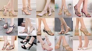 Latest Party Wear Shoes Collection Beautiful Flat and heels Sandals DesignsSandals Collection 2021 [upl. by Namhcan]