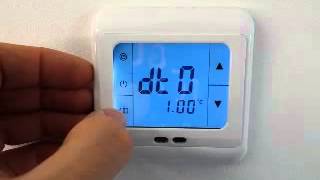 SMPC Grundeinstellung Thermostat Fußbodenheizung Programmierung der Grundeinstellung [upl. by Magas794]