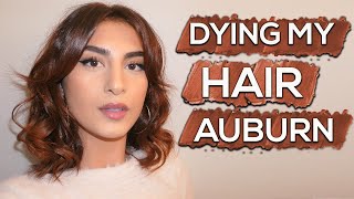 DYING MY HAIR AUBURN [upl. by Cynarra]